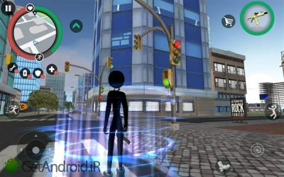 دانلود بازی Stickman Rope Hero 2 اندروید