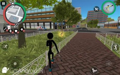 دانلود بازی Stickman Rope Hero 2 اندروید