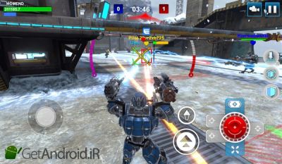 دانلود بازی   Mech Wars Multiplayer Robots Battle اندروید