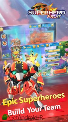 دانلود بازی Superhero Fruit Robot Wars اندروید
