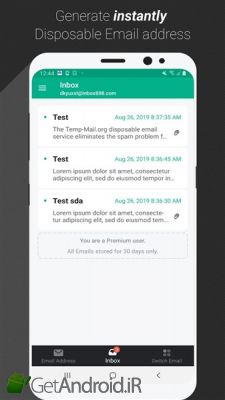 دانلود برنامه Temp Mail اندروید