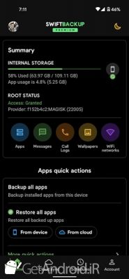 دانلود برنامه Swift Backup اندروید