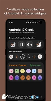 دانلود ویجت ساعت Android 12 Clock Widgets اندروید
