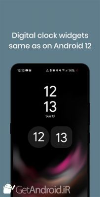 دانلود ویجت ساعت Android 12 Clock Widgets اندروید