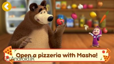 دانلود بازی Masha and the Bear Pizzeria Game اندروید