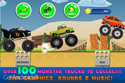 دانلود بازی Monster Trucks Game for Kids 2 اندروید