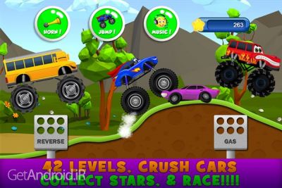 دانلود بازی Monster Trucks Game for Kids 2 اندروید