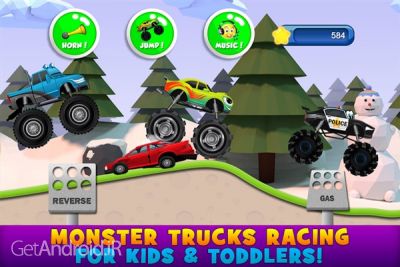دانلود بازی Monster Trucks Game for Kids 2 اندروید