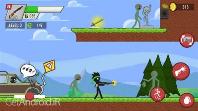 دانلود بازی Stickman vs Zombies اندروید