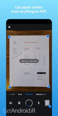 دانلود برنامه Adobe Scan PDF Scanner OCR اندروید