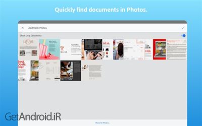 دانلود برنامه Adobe Scan PDF Scanner OCR اندروید