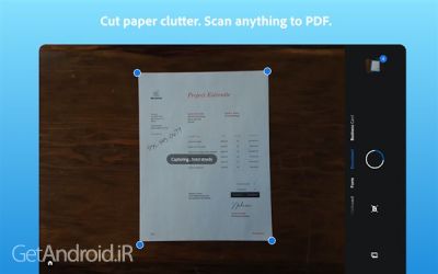 دانلود برنامه Adobe Scan PDF Scanner OCR اندروید