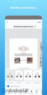 دانلود برنامه Adobe Scan PDF Scanner OCR اندروید