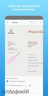 دانلود برنامه Adobe Scan PDF Scanner OCR اندروید