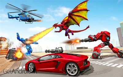 دانلود بازی Dragon Robot Police Truck اندروید