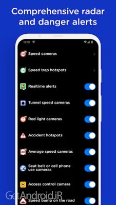 دانلود برنامه Radarbot Speed Camera Detector اندروید