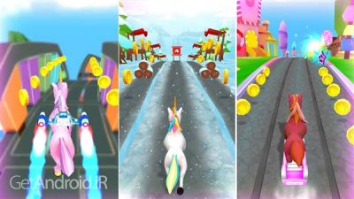 دانلود بازی Unicorn Run Games Runner Pony اندروید