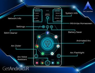 دانلود برنامه ARC Launcher 2021 اندروید