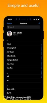 دانلود برنامه iContacts i OS 15 Contacts اندروید