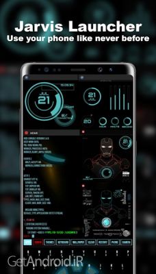 دانلود برنامه Jarvis Assistant Launcher اندروید