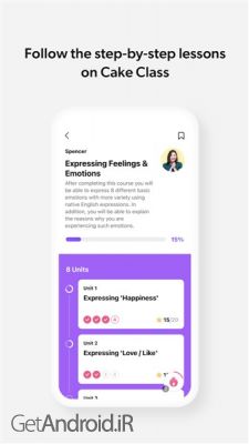 دانلود برنامه آموزش زبان Cake اندروید