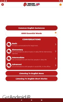 دانلود برنامه Learn English Listening and Speaking اندروید