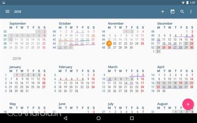 دانلود برنامه aCalendar اندروید