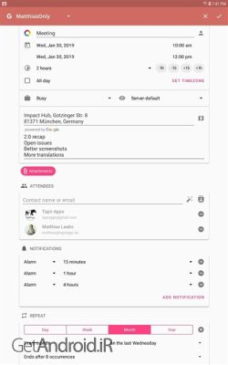 دانلود برنامه aCalendar اندروید