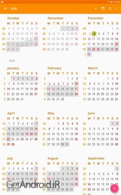 دانلود برنامه aCalendar اندروید