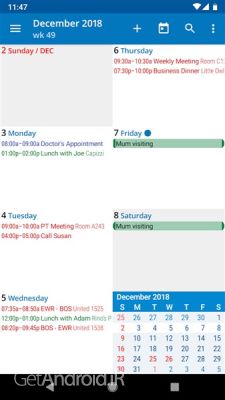 دانلود برنامه aCalendar اندروید