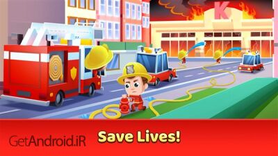 دانلود بازی Idle Firefighter Tycoon اندروید