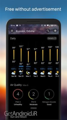 دانلود برنامه هواشناسی Weather & Widget - Weawow اندروید