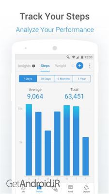 دانلود برنامه Pacer Pedometer اندروید