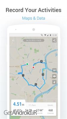 دانلود برنامه Pacer Pedometer اندروید