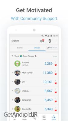 دانلود برنامه Pacer Pedometer اندروید