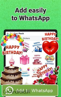 دانلود برنامه Stickers for WhatsApp اندروید