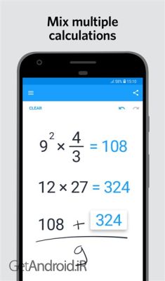 دانلود برنامه MyScript Calculator 2 اندروید