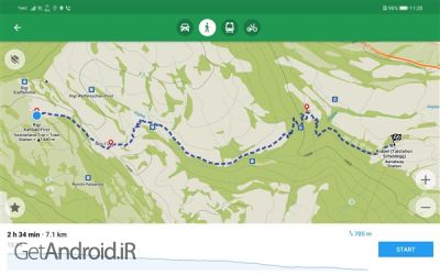 دانلود برنامه نقشه های ایران Offline Organic Maps اندروید