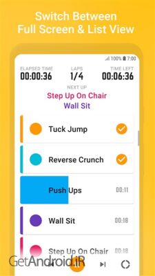 دانلود برنامه Exercise Timer اندروید