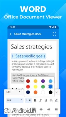 برنامه Word Office