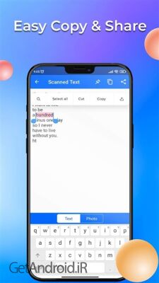 دانلود برنامه Text Scanner Image to Text اندروید