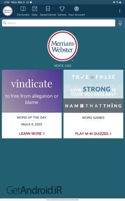 دانلود برنامه Dictionary - Merriam-Webster اندروید