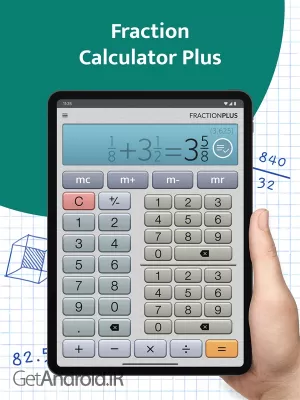 دانلود برنامه Fraction Calculator Plus اندروید