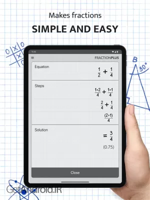 دانلود برنامه Fraction Calculator Plus اندروید