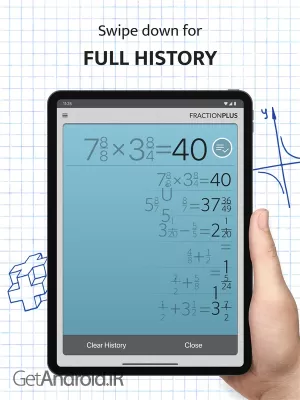دانلود برنامه Fraction Calculator Plus اندروید