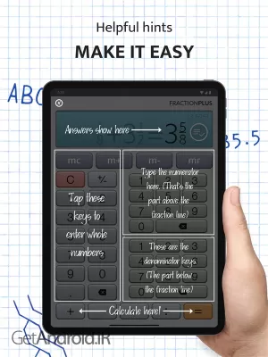 دانلود برنامه Fraction Calculator Plus اندروید