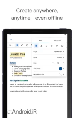 دانلود برنامه Google Docs اندروید