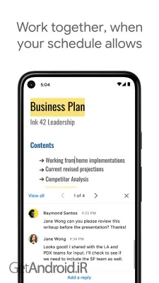 اپلیکیشن Google Docs