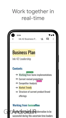 دانلود برنامه Google Docs اندروید