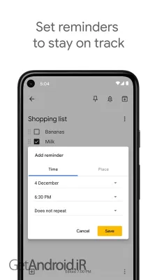 دانلود برنامه Google Keep اندروید
